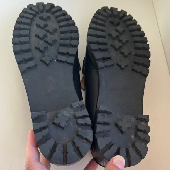 Madewell The Corinne Lug Sole Leather Loafers in Black | Size 7.5 - Picture 9 of 9